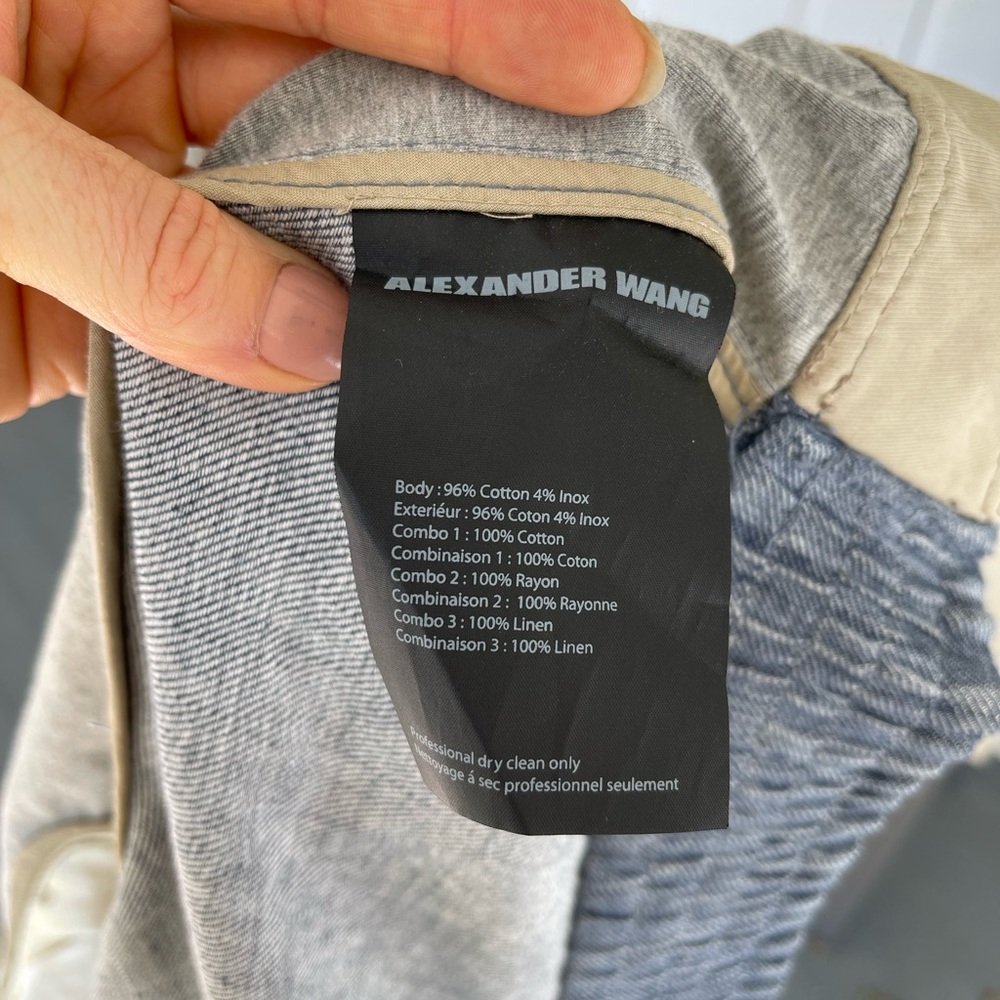 Rare light bi-level jacket by Alexander Wang. - Picture 7 of 7